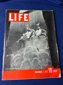 1937年11月美国生活杂志：美国东海岸到西海岸股市崩盘，英国法西斯领导下台，日本强盗，中国和西班牙在战斗，日本屠杀暴行，