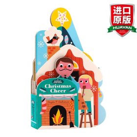 英文原版 Bookscape Board Books: Christmas Cheer  圣诞节 异形纸板书 低幼亲子 英文版 进口英语原版书籍