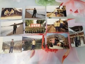 老照片八十年代军人照片一组10张