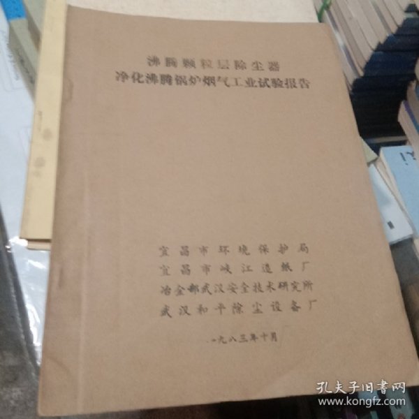 沸腾颗粒层除尘器净化沸腾锅炉烟气工业业试验报告