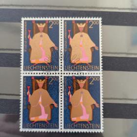 Pl18外国邮票列支敦士登邮票1967教堂守护神系列 盖销 1枚 四方联