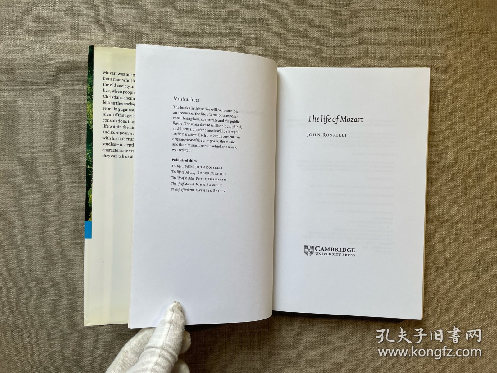 The Life of Mozart (Musical Lives) 莫扎特传【剑桥大学出版社精装本，英文版】