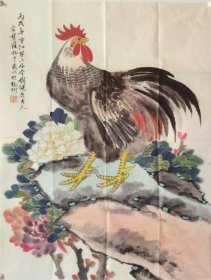 宋宝罗作品，京剧表演艺术家。1916年出生于北京。7岁登台献艺，轰动北京，号称神童。15岁自组班社，和梅兰芳、程砚秋、金少山、周信芳等大牌名角同台共演。现在的粉丝们追星很厉害，可是你知道么，当年宋先生演完戏，粉丝们可都是往台上扔银元，还有扔金元宝的，比现在的追星族疯狂多了。