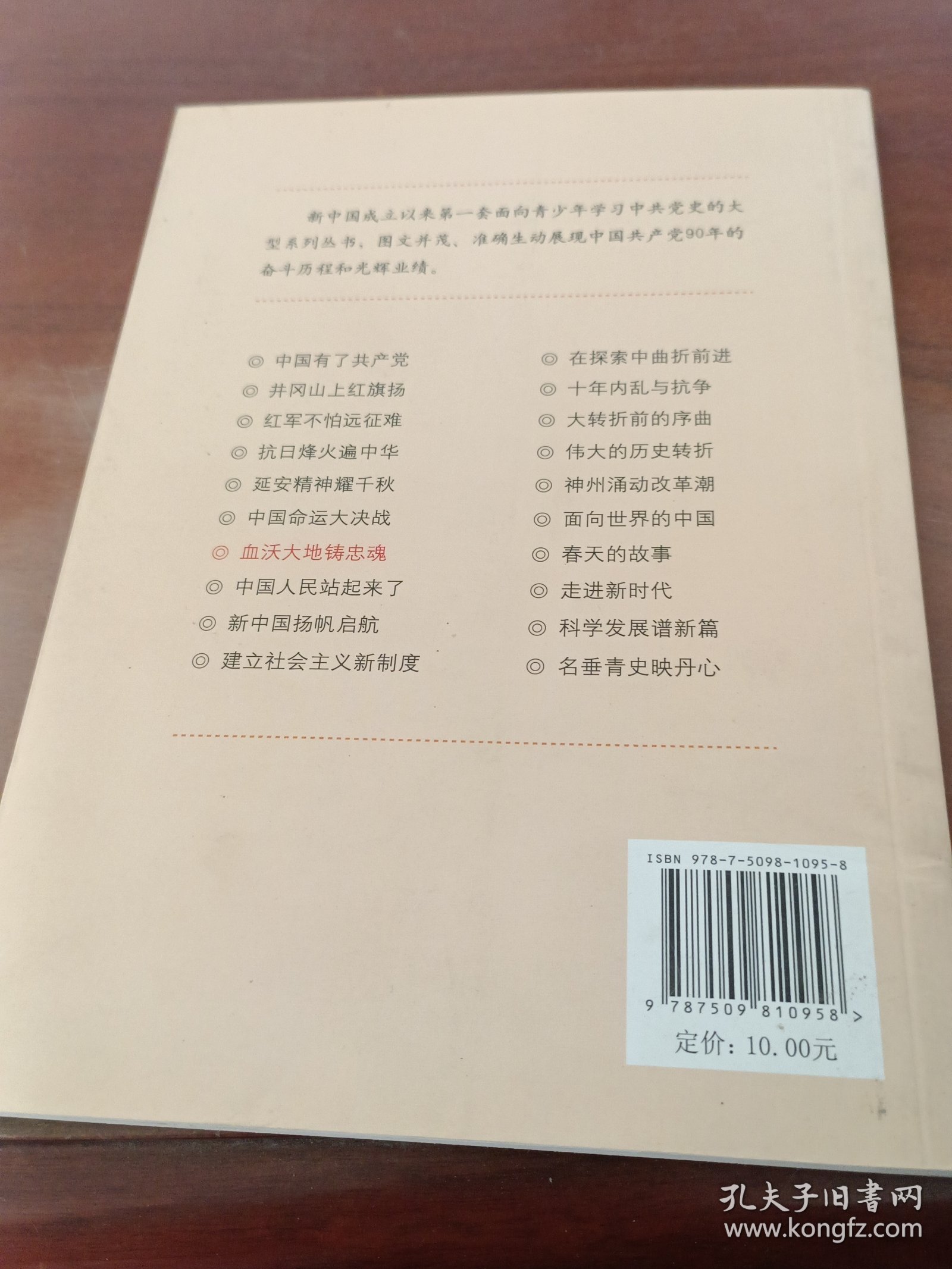 青少年学习中共党史丛书之7：血沃大地铸忠魂