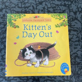 英文原版 少儿口袋装小绘本 Usborne Farmyard Tales: kitten's day out