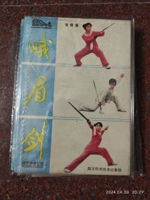 峨嵋剑，张培莲著，武术书籍，剑法类书籍，85品9，印数8100