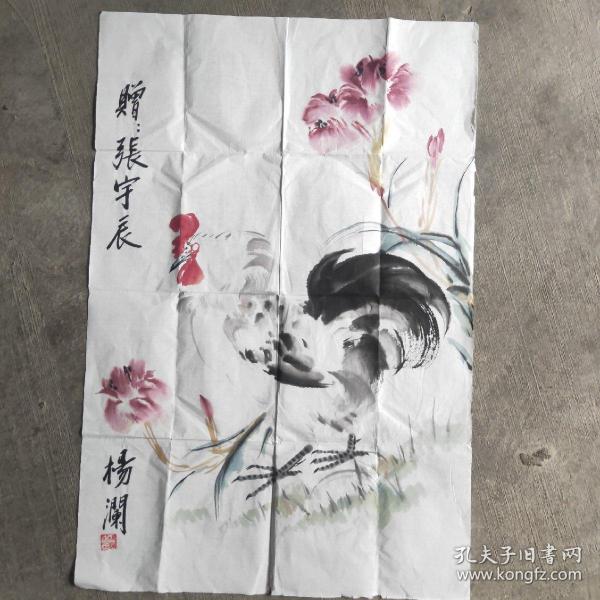 中国电视节目著名主持人杨澜花鸟画