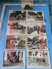 苏州无锡重要教育史料：江苏省立教育学院旧影老照片计九张（1951年社会系同学）