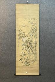 古筆花鸟图【山本梅逸】 
1783 ~ 1856（天明三~安政三）74歲。名亮、親 亮，字明卿，號梅逸（亦作梅佚）、春園、葵園、天道外史、 梅花逸人、玉禪居士、友竹草廬、白梅居、樂是幽居、玉 禪室、旬翠庵、梅花室，通稱卯年吉。名古屋生人。少年 好畫，初師山田宮常、山本蘭亭。