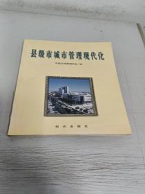 县级市城市管理现代化:中国县级市现代化城市管理研讨会论文集