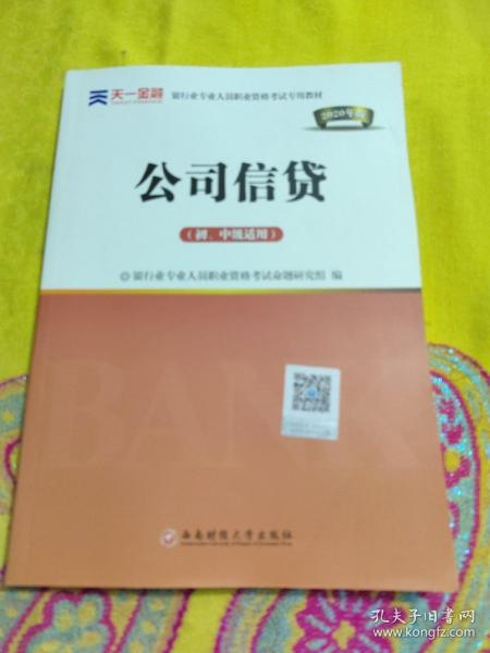 2017银行从业资格考试银行业专业人员职业资格考试教材 公司信贷(初级适用)