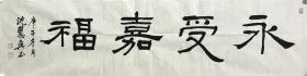书法名家沈慧兴四尺对开作品真迹。
