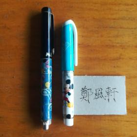 老钢笔两支米奇钢笔联众钢笔
