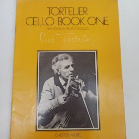 TORTELIER: CELLO BOOK ONE First Position Pieces for Cello 乐谱 大16开 中央音乐学院王祥教授 藏书 签名