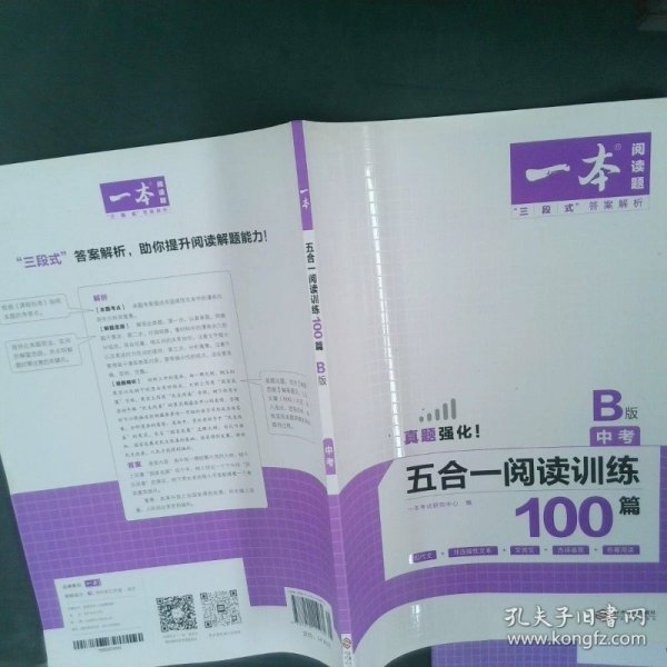 2020年一本中考初三语文五合一阅读训练100篇B版含文言文记叙文说明文阅读真题模拟训练