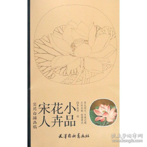 实用白搭画稿：宋人花卉小品