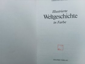 德文书 Illustrierte Weltgeschichte in Farbe von Christian Zentner (Autor)