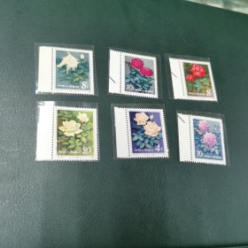 T93 月季花带边邮票 全品 收藏 保真
