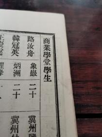 首现  光绪32年  直隶河北《冀州同乡录》一册全  内容涉及高等学堂、师范学堂、 北洋陆军学堂、直隶警务学堂、公立第一中学堂、商业学堂、山左公立学堂、模范学堂、普通科学馆、初级师范学堂、法政学堂  尺寸品相见图