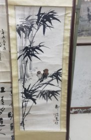 北京。河北 郭风惠 花鸟立轴 保真