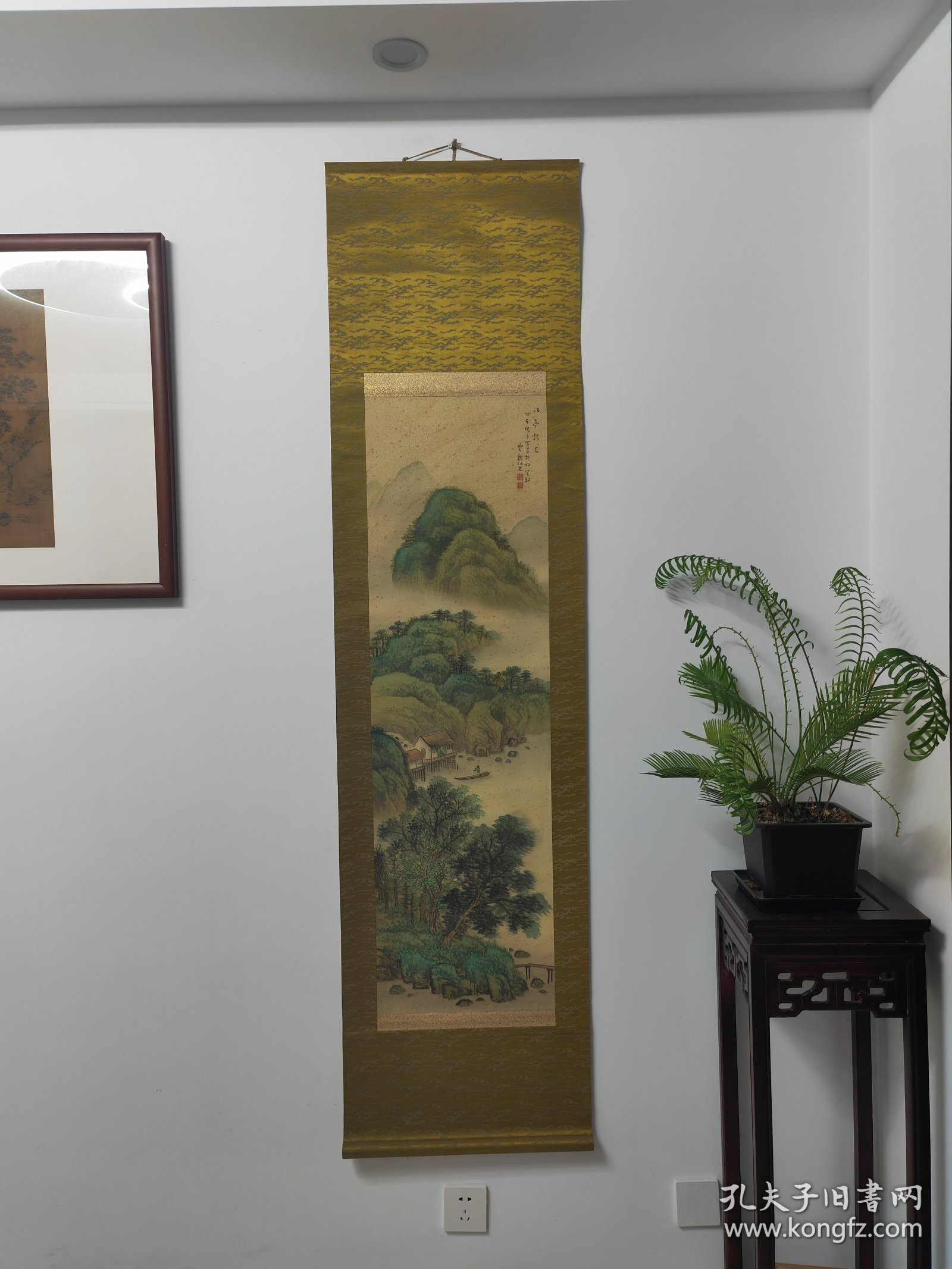 民国，云溪仙史，绢本，青绿山水