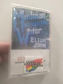 Elton John《  Madman Across The Water》（8品打口磁带一盘上端打口未断未拆封参看书影据1971年初版90年代加拿大再版Pop Rock, Soft Rock, Symphonic Rock需使用快递发货）56334