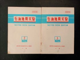 石油地质实验2本合售(1966年第2期，第3期)