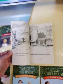 Magic Tree House ：2 the knight at dawn 3 mummies in the morning 10 ghost town at sundown 15 Viking ships at sunrise 18 Buffalo before breakfast 27 thanksgiving on Thursday 28 high tide in Hawaii 7册合售