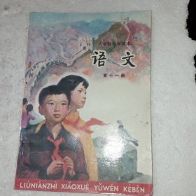 六年制小学课本语文第十一册(包邮)