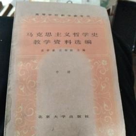 马克思主义哲学史教学资料选编 中