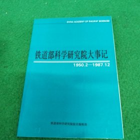 铁道部科学研究院大事记1950.2-1987.12