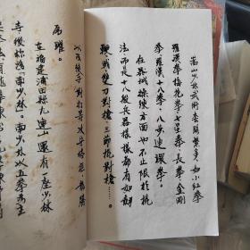 少林拳术,武术类古籍,少林寺拳,毛笔手绘图