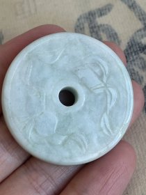 【清】明清古玉 老翡翠 玉璧 福禄寿禧