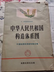 中华人民共和国构造体系图.1975年一版一印