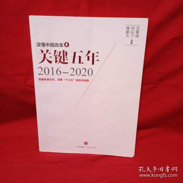 读懂中国改革4：关键五年2016--2020