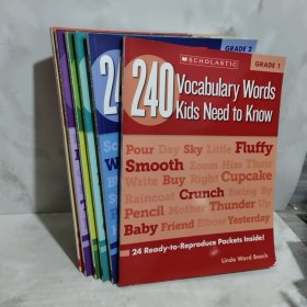 240 Vocabulary Words Kids Need to Know1-6册合售