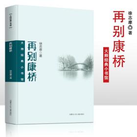 大师经典小书馆 再别康桥 中小学生七八九年级课外阅读，课外阅读书籍无障碍阅读 经典名著 徐志摩小说集 初高中生课外阅读书籍  青少年文学作品集