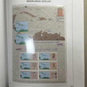 Davo1荷属安的列斯2004年邮票 官方个性化邮票 徽章和旗帜 新 2个小型张 如图