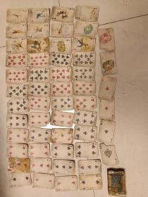时期的收藏扑克牌（体育文娱片）河北省南宫县出品不少稀罕少见的题材