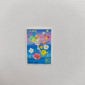 外国邮票 日本邮票2000年花仙子 信销1枚 如图