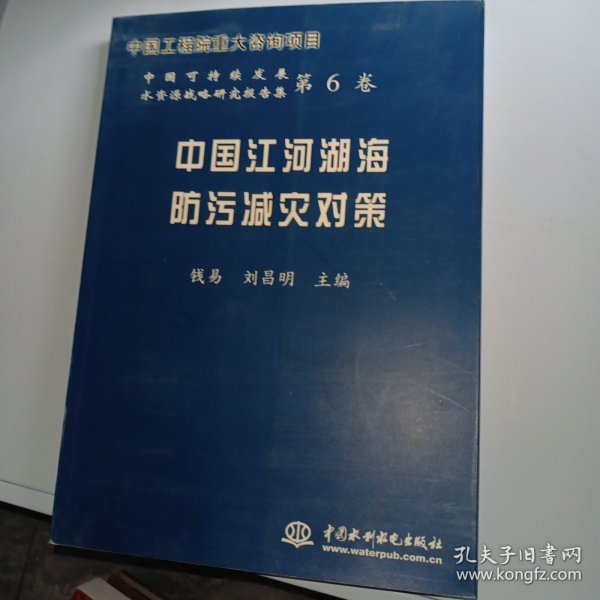 中国江河湖海防污减灾对策——中国可持续发展水资源战略研究报告集第6卷