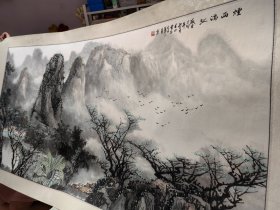 姜开选老师国画（烟雨漓江）