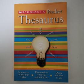 Scholastic Pocket Thesaurus  口袋本英文辞典 英文原版