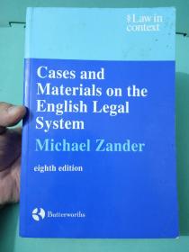 Cases and Materials on the English Legal System 如图版本第8版