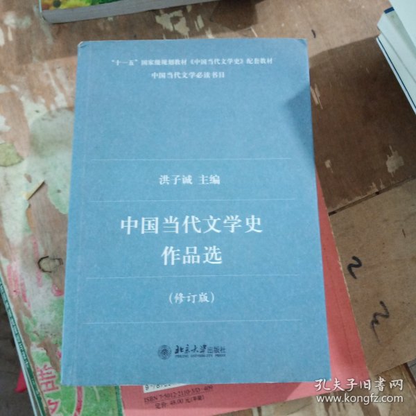 中国当代文学史作品选