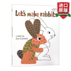 英文原版 Let's Make Rabbits 让我们做兔子 剪纸益智图画书 英文版 进口英语原版书籍