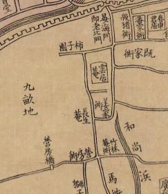 古地图1884 上海县城乡租界全图。纸本大小70.18*116.71厘米。宣纸艺术微喷复制。240元包邮