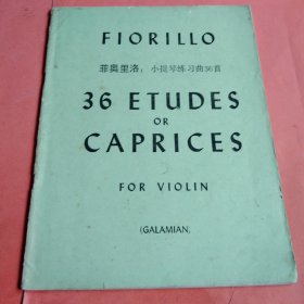 菲奥里洛 小提琴练习曲36首【FIORILLO 36 ETUDES OR CAPRICES】