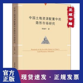 中国土地资源配置中的隐形市场研究