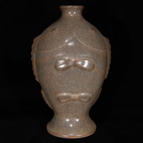 瓷器，A，官窑鱼瓶，24×15×11cm